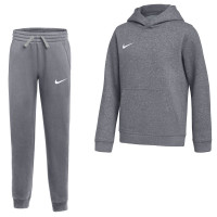 Nike Park 26 Fleece Pullover Hoodie Sweatsuit Kids Dark Grey White