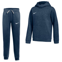 Nike Park 26 Fleece Pullover Hoodie Sweatsuit Kids Dark Blue White