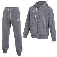 Nike Park 26 Fleece Vest Jogging Suit Dark Grey White