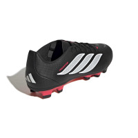 adidas Predator Club Gras / Kunstgras Voetbalschoenen (MG) Zwart Wit Rood