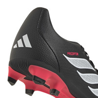 adidas Predator Club Gras / Kunstgras Voetbalschoenen (MG) Kids Zwart Wit Rood