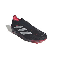 adidas Predator Elite Veterloze Gras Voetbalschoenen (FG) Zwart Wit Rood