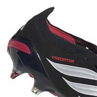 adidas Predator Elite FT IJzeren-Nop Voetbalschoenen (SG) Zwart Wit Rood