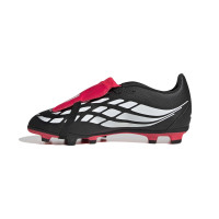 adidas Predator Club FT Gras / Kunstgras Voetbalschoenen (MG) Kids Zwart Wit Rood