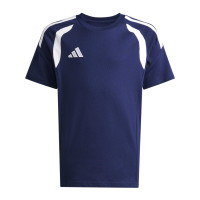 adidas Tiro 26 League Casual T-Shirt Kids Donkerblauw Wit