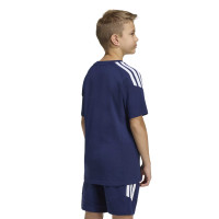 adidas Tiro 26 League Casual T-Shirt Kids Donkerblauw Wit