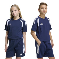 adidas Tiro 26 League Casual T-Shirt Kids Donkerblauw Wit