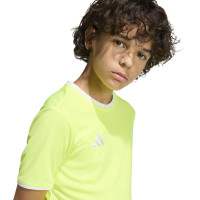 adidas Entrada 26 Kids Football Shirt Bright Yellow White