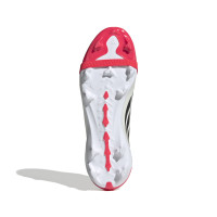 adidas Predator League FT Gras Voetbalschoenen (FG) Kids Rood Wit Zwart