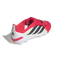adidas Predator League FT Gras Voetbalschoenen (FG) Kids Rood Wit Zwart