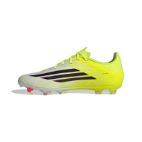 adidas F50 League Gras / Kunstgras Voetbalschoenen (MG) Neongeel Zwart Rood
