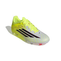 adidas F50 League Gras / Kunstgras Voetbalschoenen (MG) Neongeel Zwart Rood