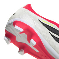 adidas Predator Club FT Gras / Kunstgras Voetbalschoenen (MG) Rood Wit Zwart