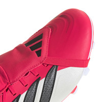 adidas Predator Club FT Gras / Kunstgras Voetbalschoenen (MG) Rood Wit Zwart