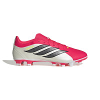 adidas Predator Club Gras / Kunstgras Voetbalschoenen (MG) Rood Wit Zwart