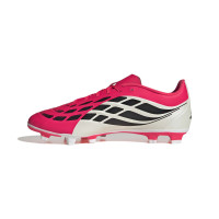 adidas Predator Club Gras / Kunstgras Voetbalschoenen (MG) Rood Wit Zwart