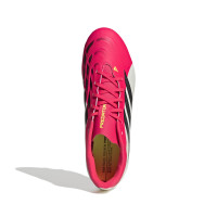 adidas Predator Club Gras / Kunstgras Voetbalschoenen (MG) Rood Wit Zwart