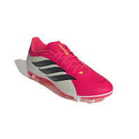 adidas Predator Club Gras / Kunstgras Voetbalschoenen (MG) Rood Wit Zwart