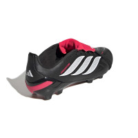 adidas Predator League FT Gras Voetbalschoenen (FG) Kids Zwart Wit Rood