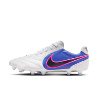 Nike Tiempo Ligera Pro Gras Voetbalschoenen (FG) Wit Blauw Felroze