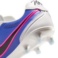 Nike Tiempo Ligera Pro Gras Voetbalschoenen (FG) Wit Blauw Felroze