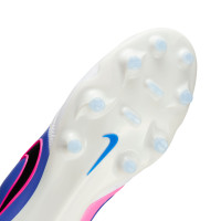 Nike Tiempo Ligera Pro Gras Voetbalschoenen (FG) Wit Blauw Felroze