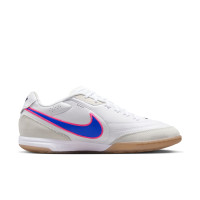 Nike Tiempo Streetgato Straatvoetbalschoenen Wit Blauw Felroze