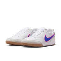 Nike Tiempo Streetgato Straatvoetbalschoenen Wit Blauw Felroze