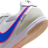 Nike Tiempo Streetgato Straatvoetbalschoenen Wit Blauw Felroze