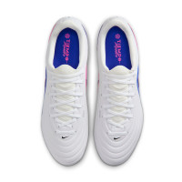 Nike Tiempo Maestro Academy Gras / Kunstgras Voetbalschoenen (MG) Wit Blauw Felroze
