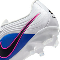 Nike Tiempo Maestro Academy Gras / Kunstgras Voetbalschoenen (MG) Wit Blauw Felroze