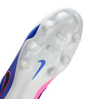 Nike Tiempo Maestro Academy Gras / Kunstgras Voetbalschoenen (MG) Wit Blauw Felroze
