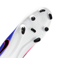 Nike Tiempo Maestro Club Gras / Kunstgras Voetbalschoenen (MG) Wit Blauw Felroze