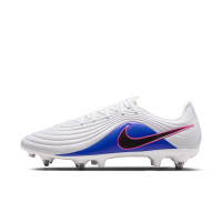 Nike Tiempo Maestro Academy IJzeren-Nop Voetbalschoenen (SG) Anti-Clog Wit Blauw Felroze