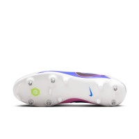Nike Tiempo Maestro Academy IJzeren-Nop Voetbalschoenen (SG) Anti-Clog Wit Blauw Felroze