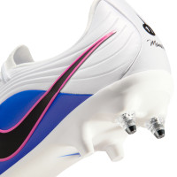Nike Tiempo Maestro Academy IJzeren-Nop Voetbalschoenen (SG) Anti-Clog Wit Blauw Felroze