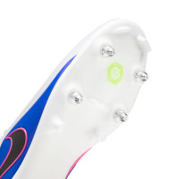 Nike Tiempo Maestro Academy Iron Stud Football Boots (SG) Anti-Clog White Blue Hot Pink