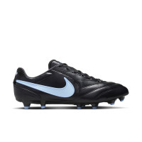 Nike Tiempo Ligera Pro Gras Football Boots (FG) Black Light Blue