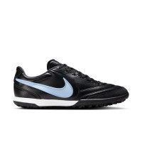 Nike Tiempo Ligera Pro Turf Football Boots (TF) Black Light Blue