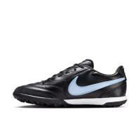 Nike Tiempo Ligera Pro Turf Football Boots (TF) Black Light Blue