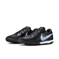 Nike Tiempo Ligera Pro Turf Football Boots (TF) Black Light Blue