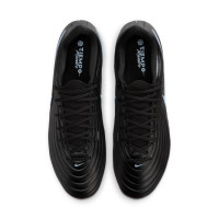 Nike Tiempo Maestro Academy IJzeren-Nop Voetbalschoenen (SG) Anti-Clog Zwart Lichtblauw