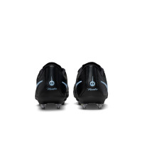 Nike Tiempo Maestro Academy IJzeren-Nop Voetbalschoenen (SG) Anti-Clog Zwart Lichtblauw