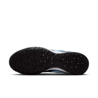 Nike Tiempo Maestro Academy Turf Voetbalschoenen (TF) Zwart Lichtblauw