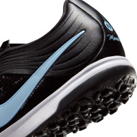 Nike Tiempo Maestro Academy Turf Voetbalschoenen (TF) Zwart Lichtblauw