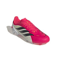 adidas Predator League Gras Football Boots (FG) Kids Red White Black