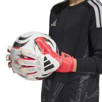 adidas Predator Training Kids Goalkeeper Gloves Red White Black