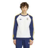 adidas Real Madrid Originals Crew Trainingspak Wit Donkerblauw Lichtoranje