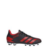 adidas PREDATOR 20.4 Gras / Kunstgras Voetbalschoenen (FxG) Zwart Rood Zwart