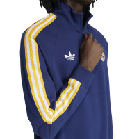 adidas Real Madrid Originals Trainingstrui 1/4-Zip Donkerblauw Wit Goud